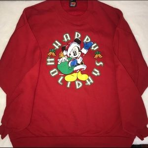 Disney “Happy Holidays” Mickey Mouse Sweatshirt